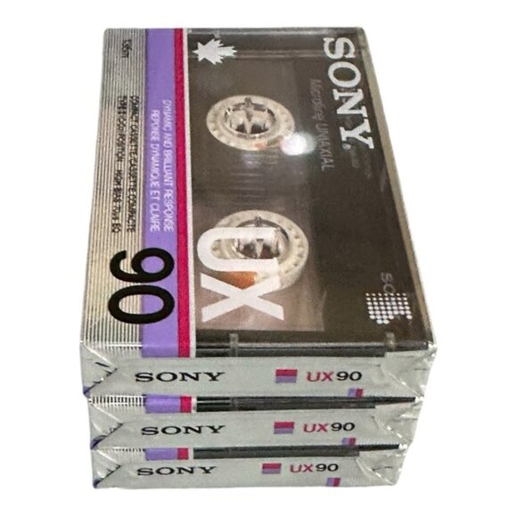 SONY UX 90 Cassette Tape Type II (CrO2) Japan SEALED NEW Microfine Uniaxial - Picture 6 of 7
